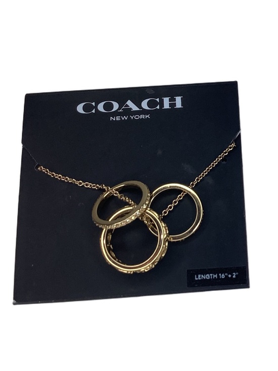 Coach Jewelry - Coach C Rondelle Gold Necklace New